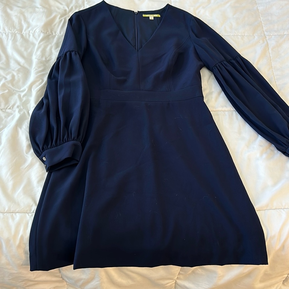 Gianni Bini Navy Blue Knee Length Dress